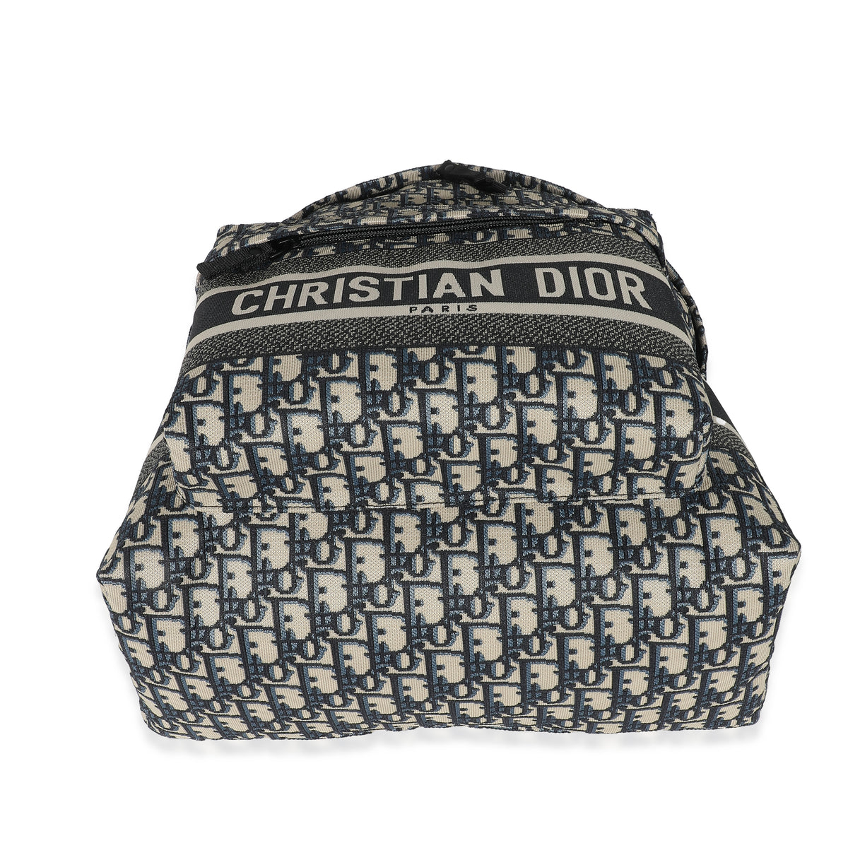 Christian Dior Navy Oblique Jacquard DiorTravel Backpack