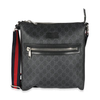 Gucci Black GG Supreme Canvas Messenger Bag