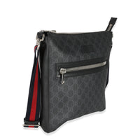 Gucci Black GG Supreme Canvas Messenger Bag