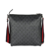 Gucci Black GG Supreme Canvas Messenger Bag