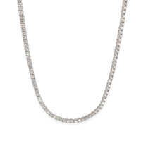 Diamond Tennis Necklace in 14K White Gold 8.1 CTW