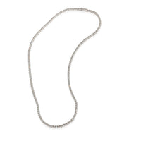 Diamond Tennis Necklace in 14K White Gold 8.1 CTW