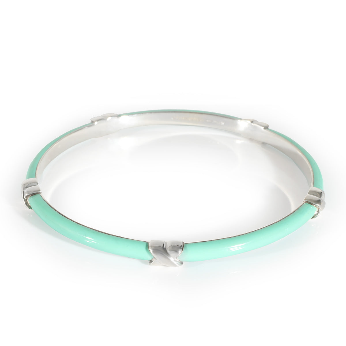 Tiffany & Co. Enamel Sterling Charm Bracelet