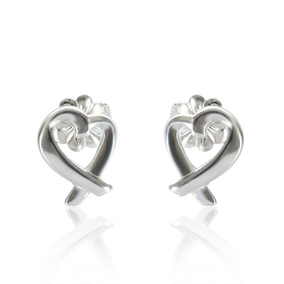 Tiffany & Co. Paloma Picasso 10 mm Loving Hearts Earrings in Sterling Silver