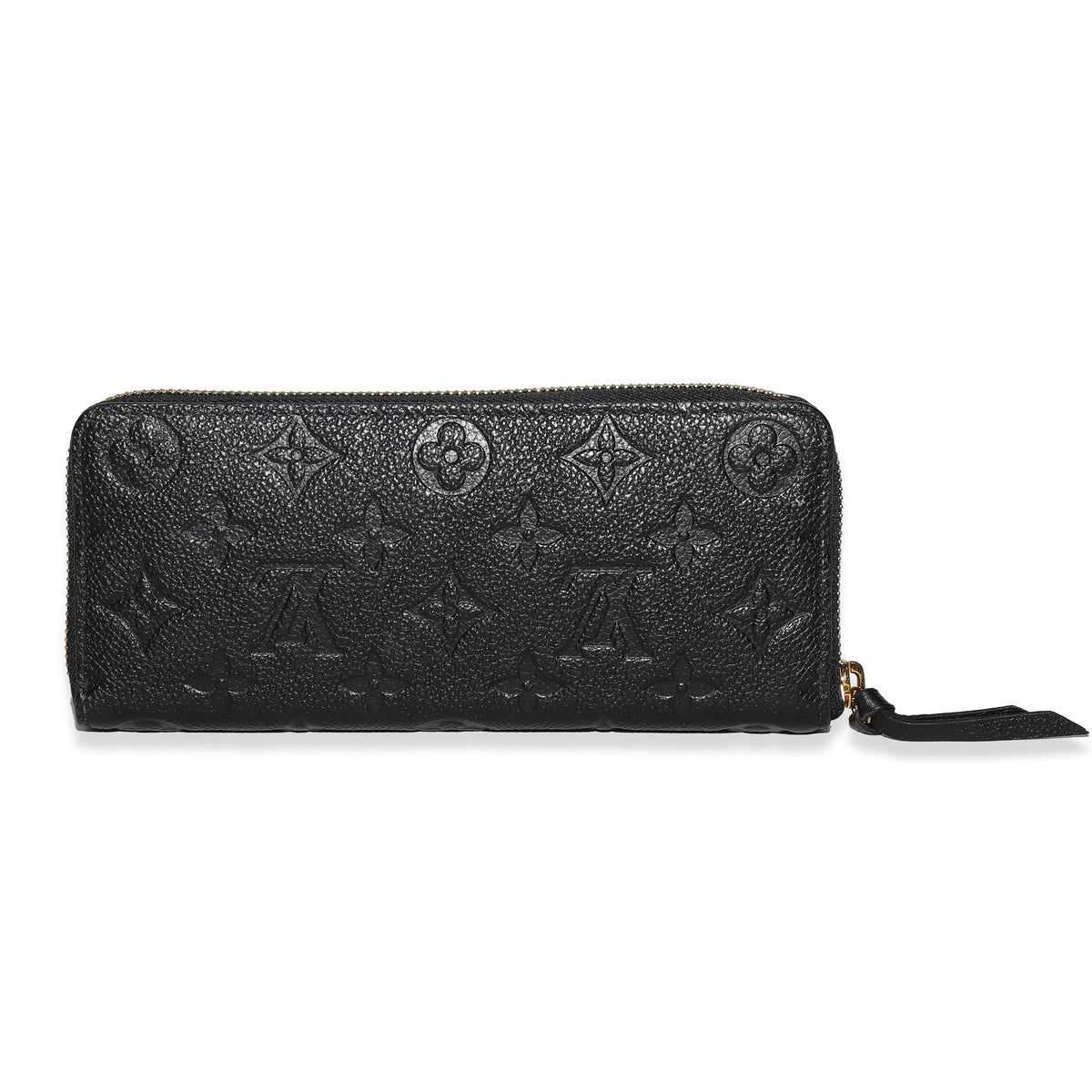 Louis Vuitton Black Monogram Empreinte Clemence Wallet