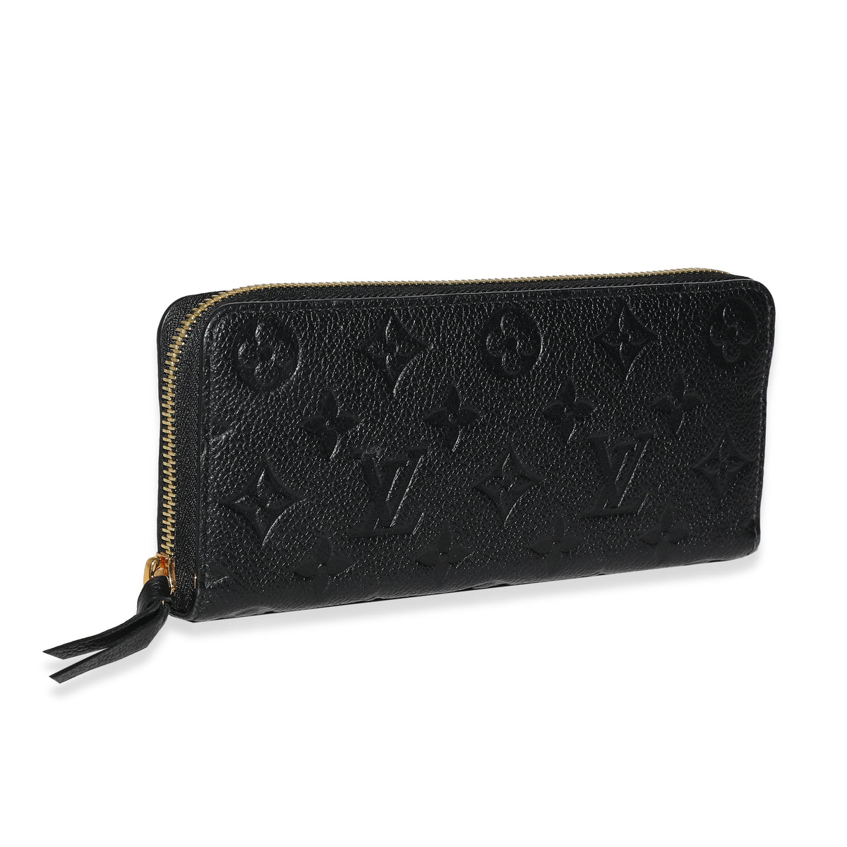 Louis Vuitton Black Monogram Empreinte Clemence Wallet