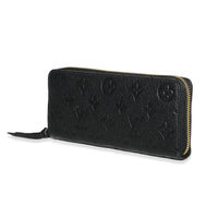 Louis Vuitton Black Monogram Empreinte Clemence Wallet