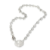 Tiffany & Co. Return to Tiffany Oval Tag Necklace in Sterling Silver