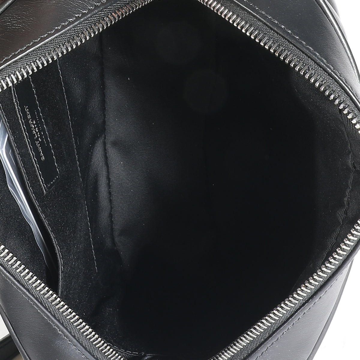 Saint Laurent Black Calfskin Matelasse Monogram Lou Camera Bag