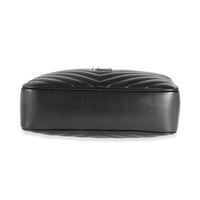 Saint Laurent Black Calfskin Matelasse Monogram Lou Camera Bag