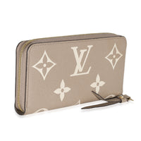 Louis Vuitton Dove Cream Monogram Empreinte Zippy Wallet