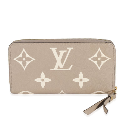 Louis Vuitton Dove Cream Monogram Empreinte Zippy Wallet