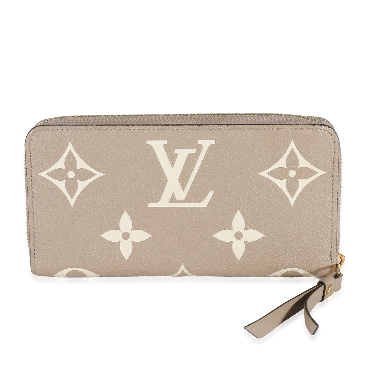 Louis Vuitton Dove Cream Monogram Empreinte Zippy Wallet