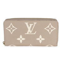 Louis Vuitton Dove Cream Monogram Empreinte Zippy Wallet