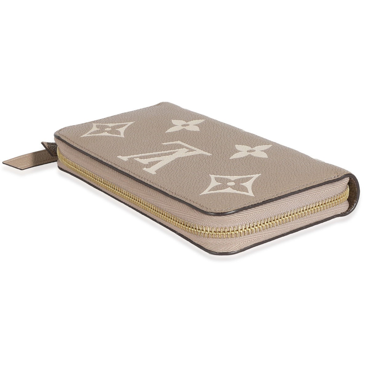 Louis Vuitton Dove Cream Monogram Empreinte Zippy Wallet