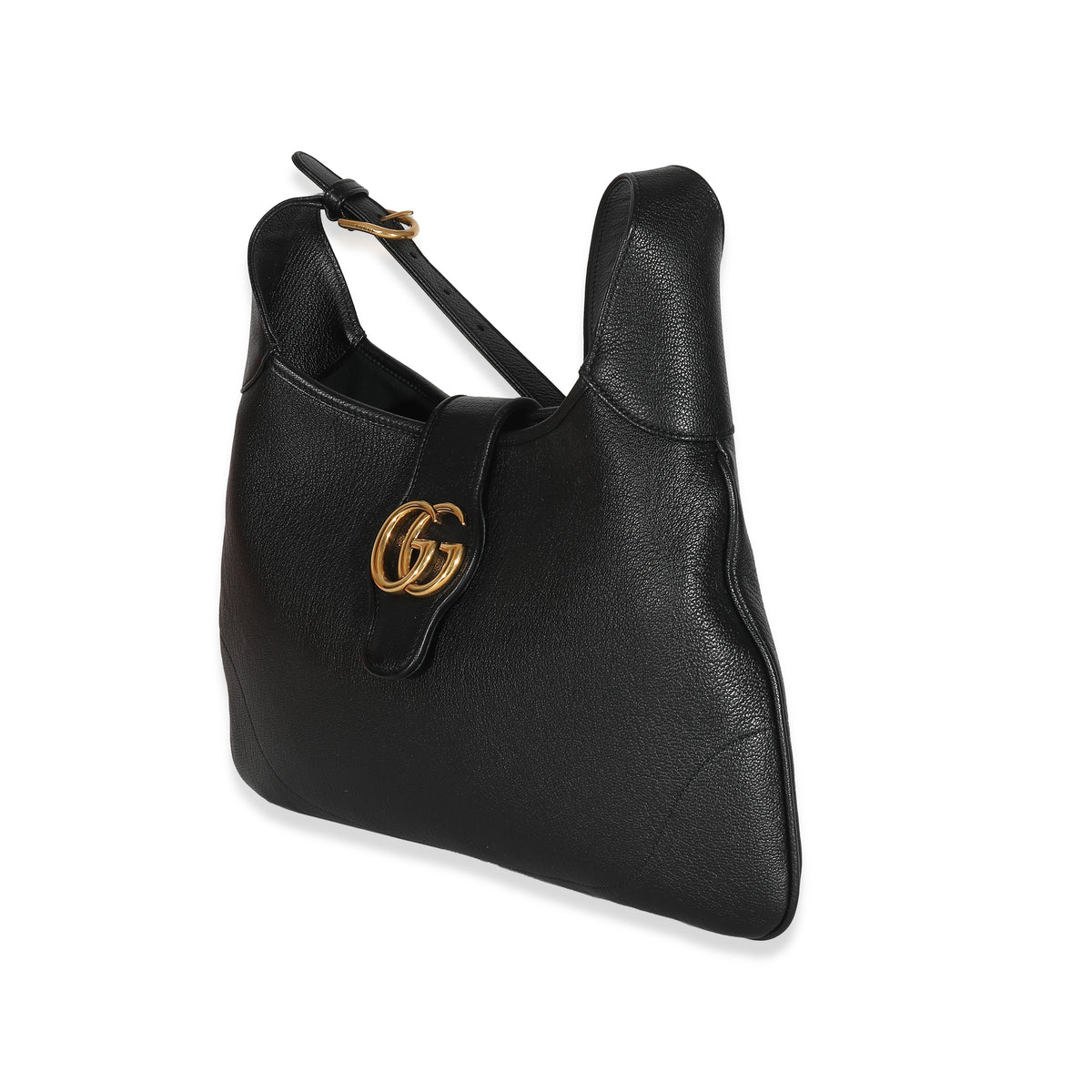 Gucci Black Leather Medium Aphrodite Shoulder Bag