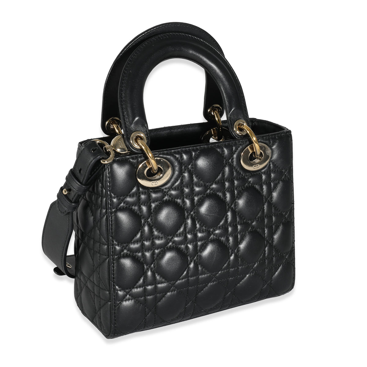 Christian Dior Black Cannage Lambskin Small Lady MyabcDior