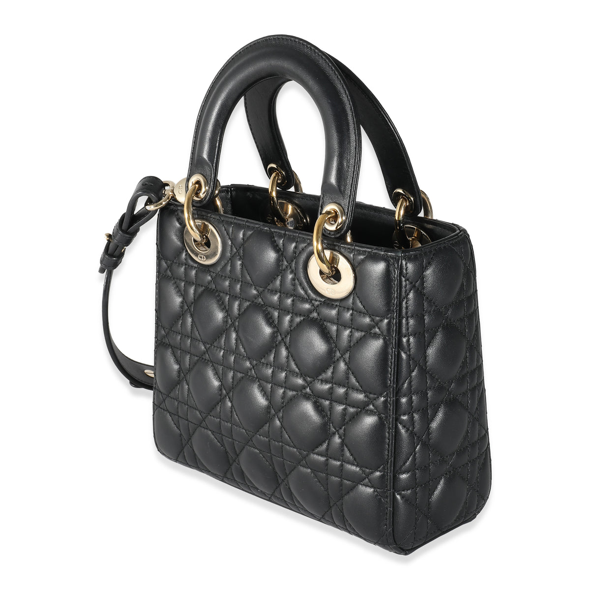 Christian Dior Black Cannage Lambskin Small Lady MyabcDior