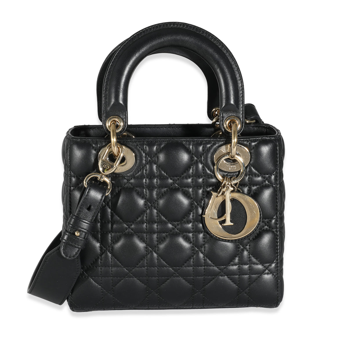 Christian Dior Black Cannage Lambskin Small Lady MyabcDior