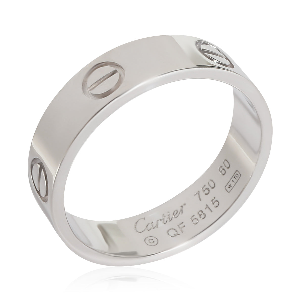 Cartier Love Ring in 18K White Gold, Size 60