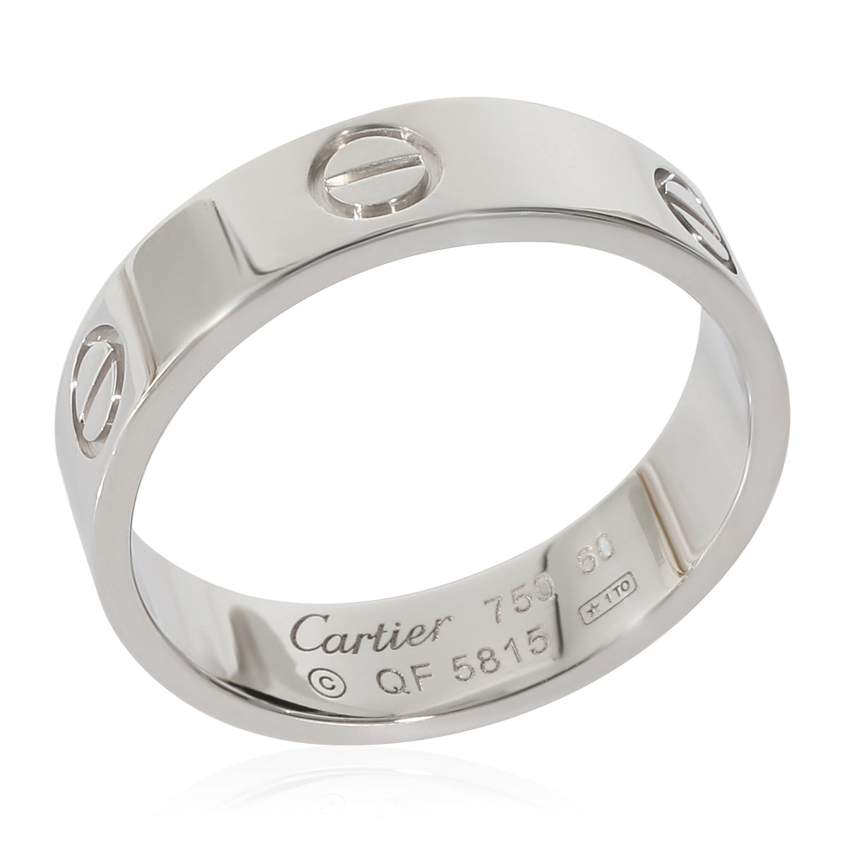 Cartier Love Ring in 18K White Gold, Size 60