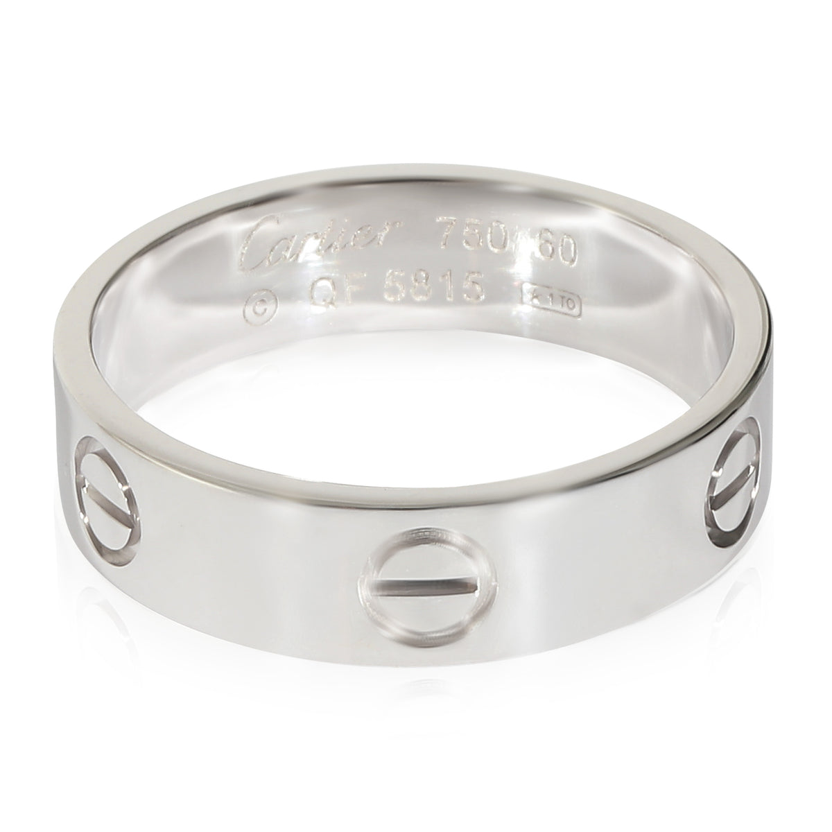 Cartier Love Ring in 18K White Gold, Size 60