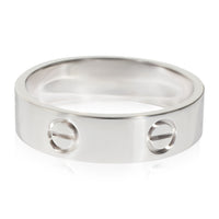 Cartier Love Ring in 18K White Gold, Size 60