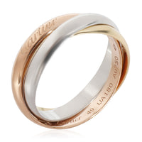 Cartier Trinity Ring, Small Model in 18K 3-Tone Gold, Size 49