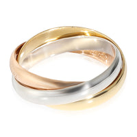 Cartier Trinity Ring, Small Model in 18K 3-Tone Gold, Size 49