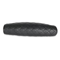 Chanel Black Quilted Caviar Timeless Clutch