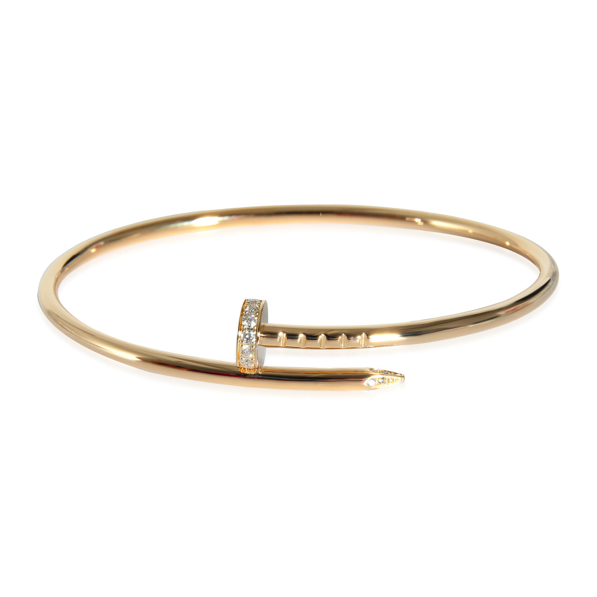 Cartier Juste Un Clou Bracelet in 18K Yellow Gold 0.18 CTW, Small Model