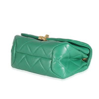 Chanel Green Quilted Lambskin Colour Match Mini Flap Bag