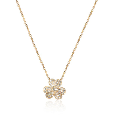 Van Cleef & Arpels Frivole Small Diamond Pendant in 18K Yellow Gold