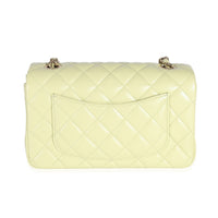 Chanel Light Green Quilted Lambskin Mini Rectangular Flap Bag