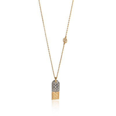 Louis Vuitton Nanogram Gold Plated Necklace