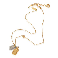 Louis Vuitton Nanogram Gold Plated Necklace