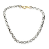 David Yurman Necklace in 18K Yellow Gold/Sterling Silver 0.68 CTW