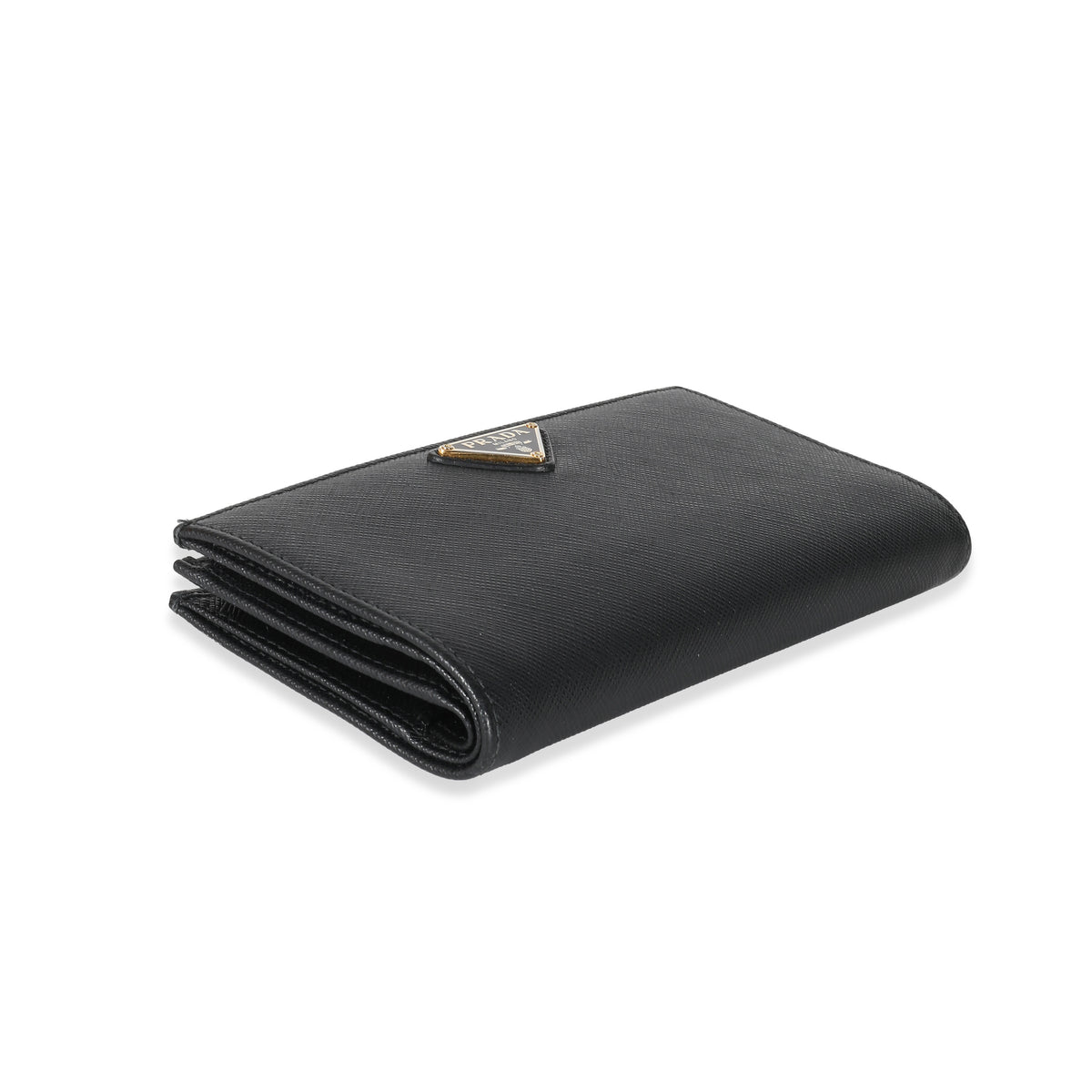 Prada Black Saffiano Leather Large Wallet