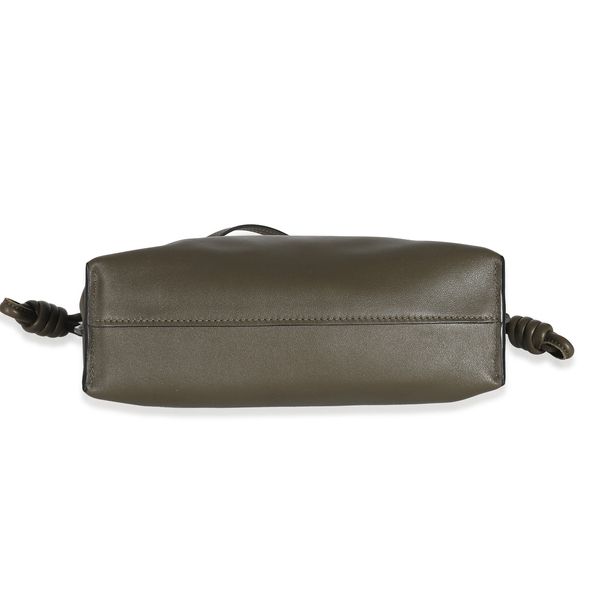 Loewe Khaki Nappa Calfskin Flamenco Clutch