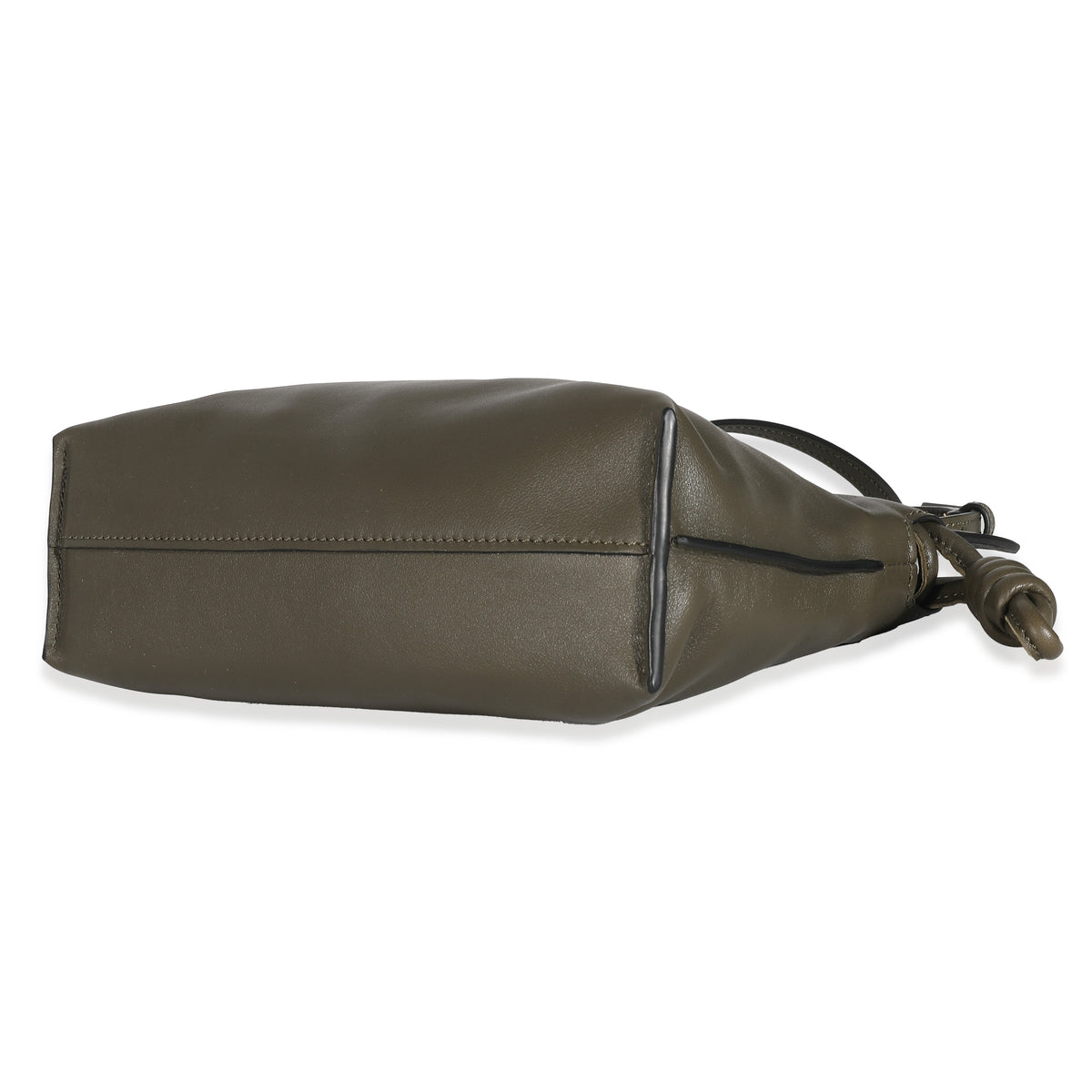 Loewe Khaki Nappa Calfskin Flamenco Clutch