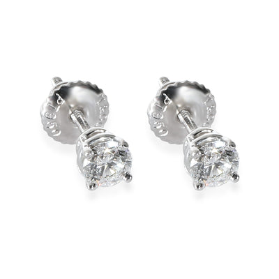 Tiffany & Co. Diamond Studs Earrings in Platinum I VS1 0.47 CTW