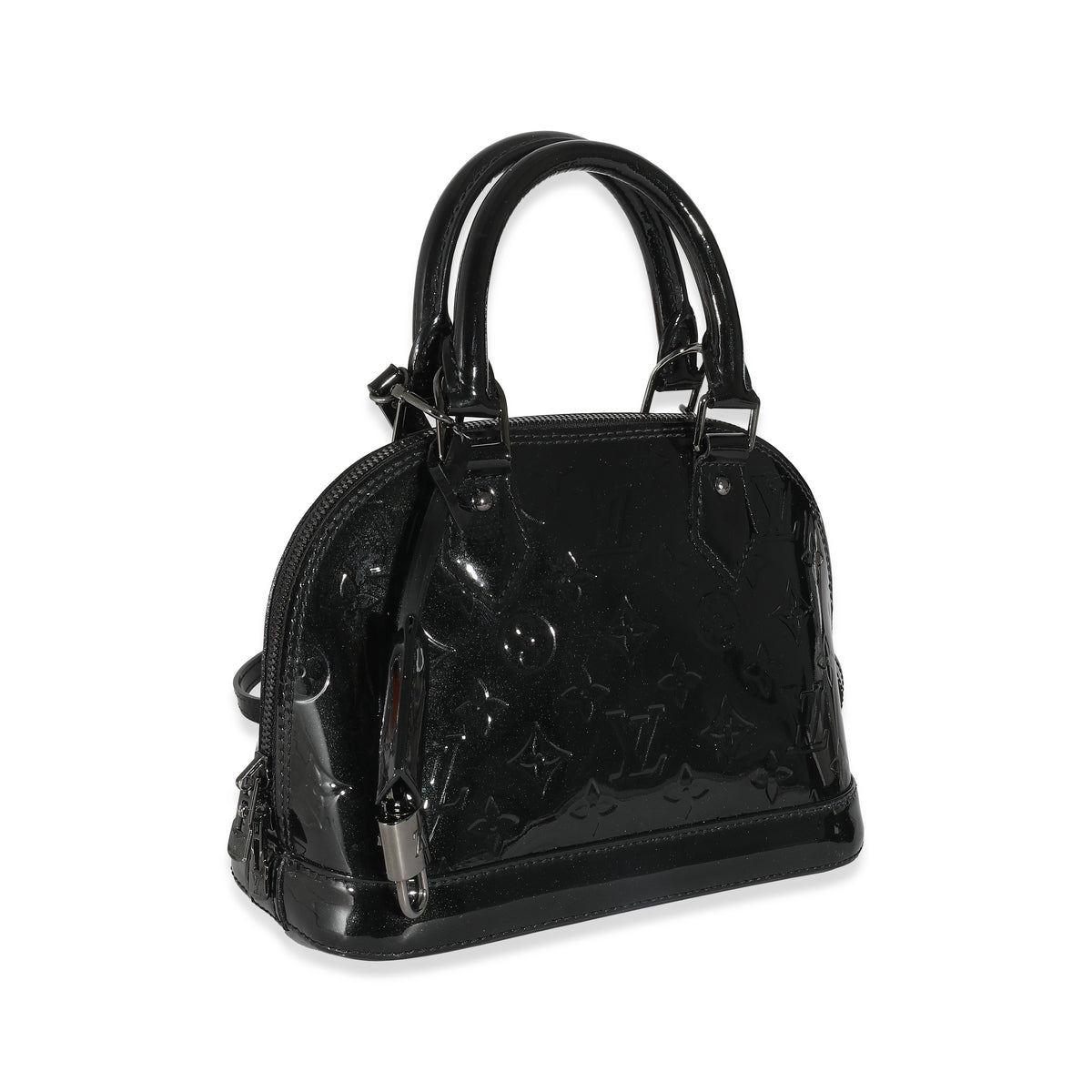 Louis Vuitton Black Magnetique Monogram Vernis Alma BB