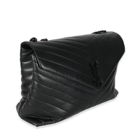 Saint Laurent Black Quilted Leather Large Loulou