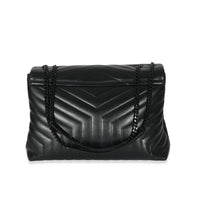 Saint Laurent Black Quilted Leather Large Loulou