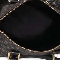 Louis Vuitton Brown Monogram Canvas Mini Lin Speedy Bandouliere 30