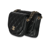 Chanel 19S Black Quilted Lambskin Side Packs