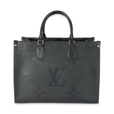 Louis Vuitton Black Monogram Giant Empreinte Onthego MM