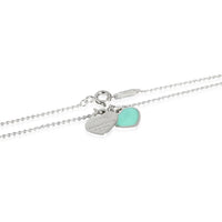 Tiffany & Co Return To Tiffany Blue Mini Double Heart Pendant in Sterling Silver