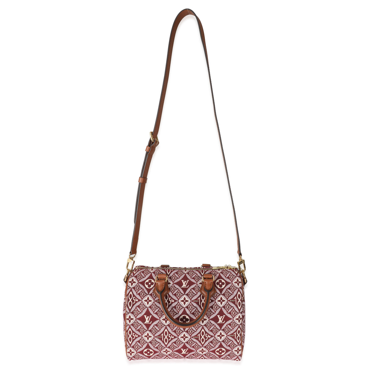 Louis Vuitton Bordeaux Jacquard Monogram Since 1854 Speedy Bandoulière 25