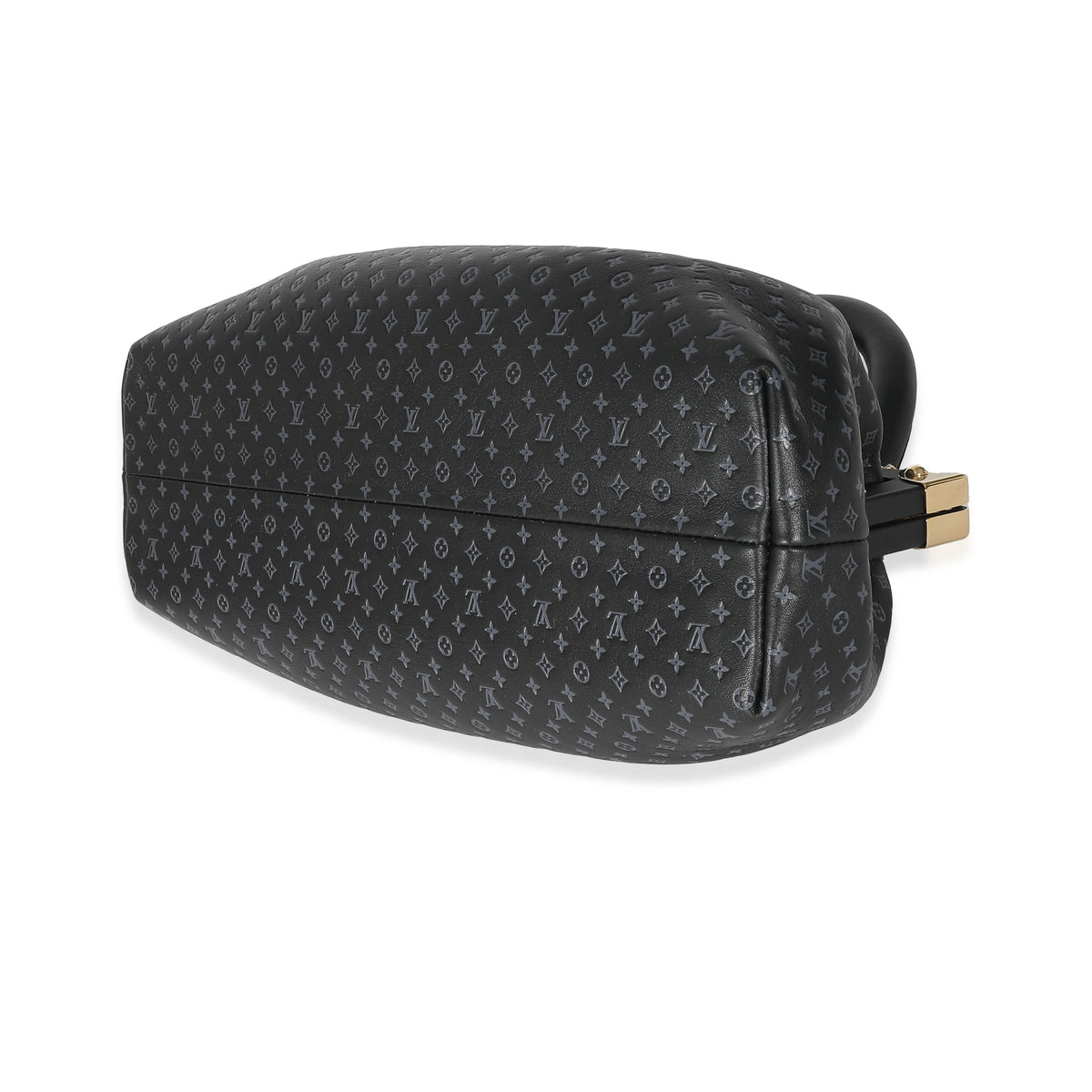 Louis Vuitton Black Monogram Embossed Calfskin Nanogram Clutch